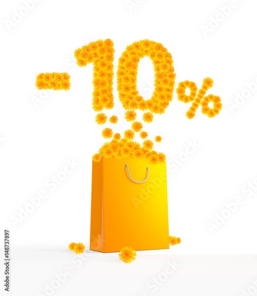 Fototapeta -10% Dandelions packet