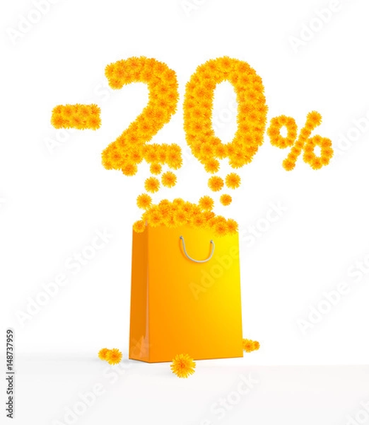 Fototapeta -20% Dandelions packet