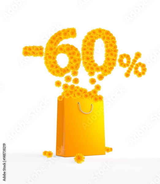 Fototapeta -60% Dandelions packet