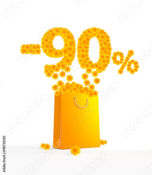 Obraz -90% Dandelions packet