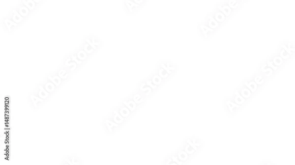 Fototapeta Foggy landscape black and white misty water reflection tranquil serene panoramic view isolated transparent background atmospheric design texture calm nature.