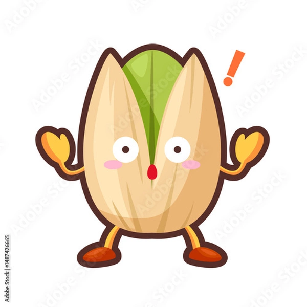 Fototapeta 驚くピスタチオのキャラクター