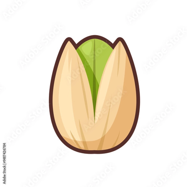 Obraz かわいいピスタチオのイラスト