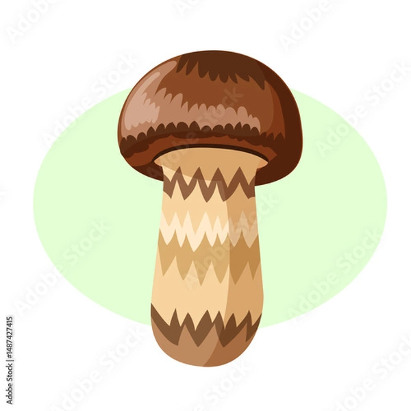 Fototapeta かわいいマツタケのイラスト