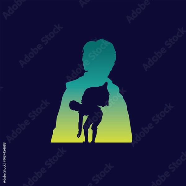 Fototapeta World day against child labour, May day concept art