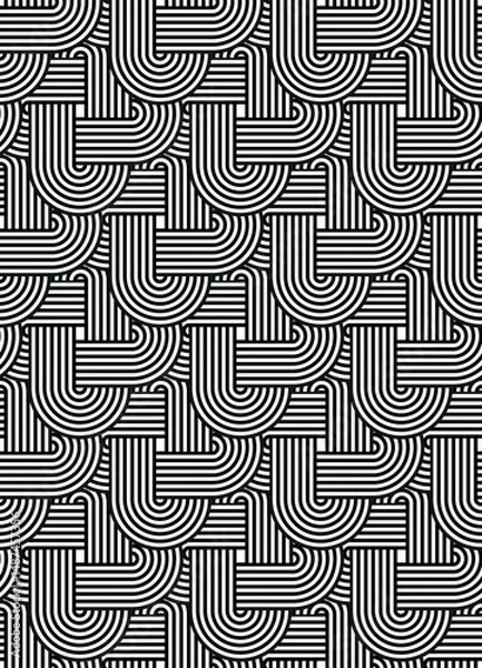 Obraz Seamless geometric pattern with celtic knot