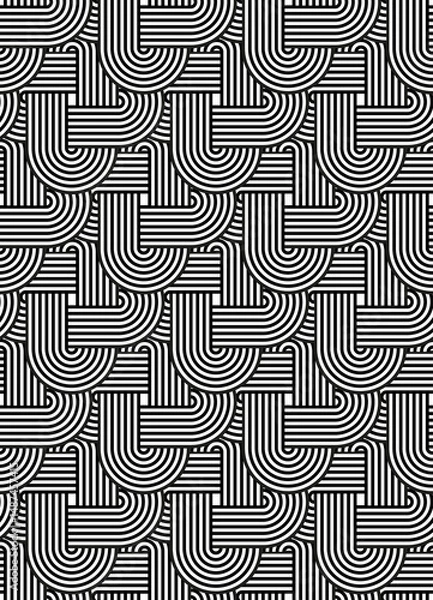 Obraz Seamless geometric pattern with celtic knot