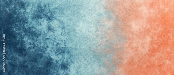 Fototapeta Colorful abstract texture background in blue and orange hues for modern design projects, graphic art, website banners, and creative presentations.