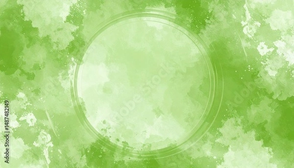 Fototapeta Dynamic abstract green pattern design digital art vibrant colors graphic environment creative viewpoint