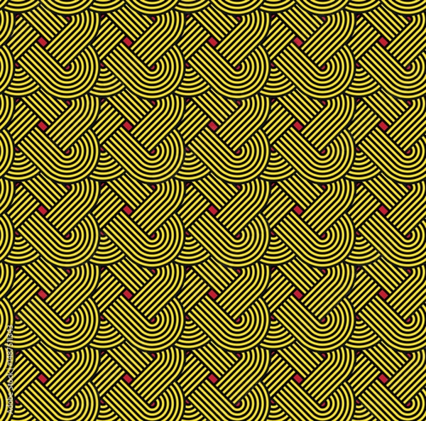 Obraz Seamless geometric pattern with celtic knot