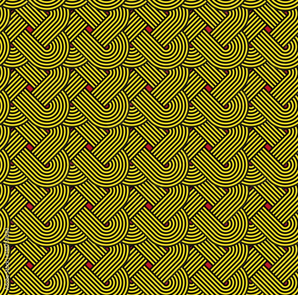 Obraz Seamless geometric pattern with celtic knot
