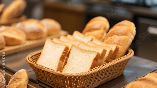 Obraz bread in basket