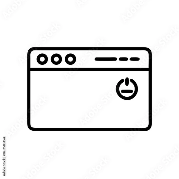 Obraz vector illustration of a web browser