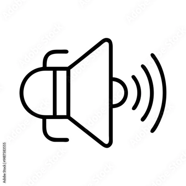 Obraz speaker icon isolated on white background