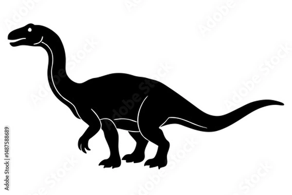 Fototapeta dinosaur silhouette vector