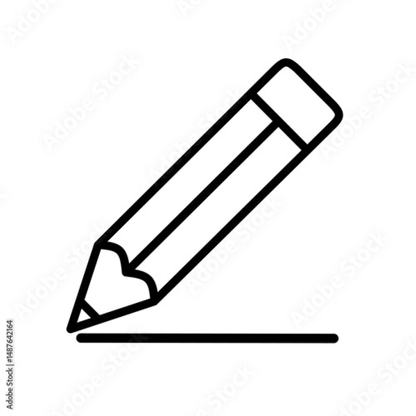 Fototapeta note icon.pen icon vector with trendy design.pencil icon