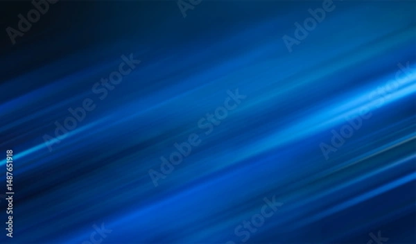 Fototapeta Velocity in blue abstract for background, soft blue gradient waves