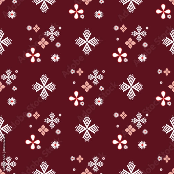 Fototapeta The geometric ethnic pattern of traditional style. Navajo, America Indian patterns. Design for background, wallpaper, clothing, wrapping, Batik, fabric, and prints. Vector illustration.