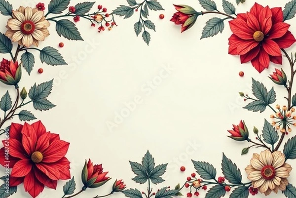 Obraz Intricate floral damask, elegant swirls and leaves, swirl, design, gold