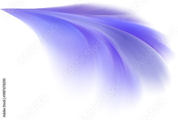 Fototapeta abstract translucent blurred blue feather