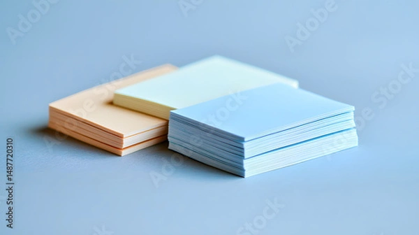 Fototapeta Organizing sticky notes home office visual workspace moody hues aesthetic arrangement