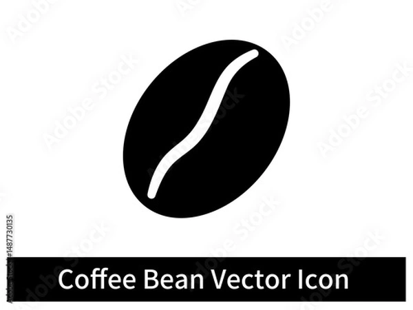 Obraz Coffee Bean Vector Icon 3
