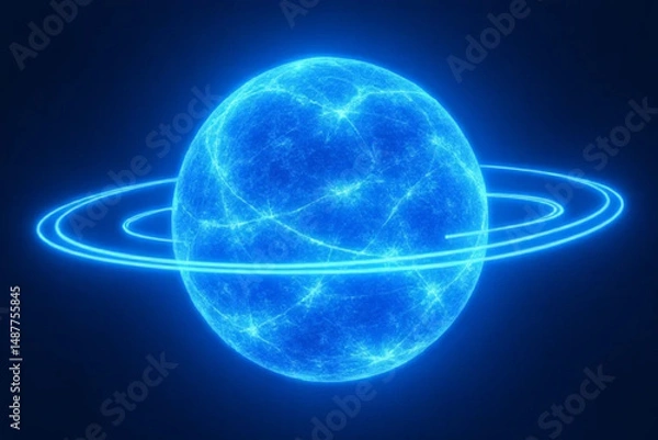 Obraz blue planet in space