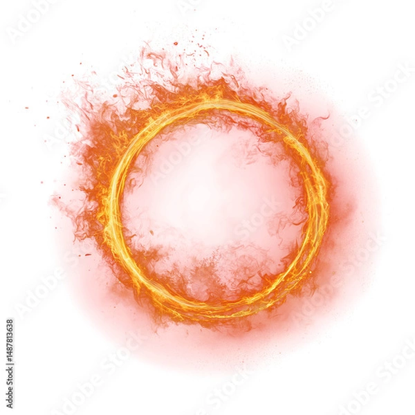 Obraz Burning Ring of Fire. PNG.