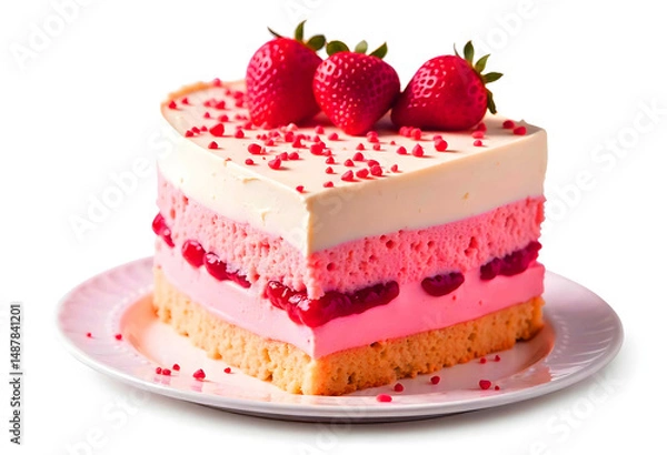 Obraz cheesecake with strawberry