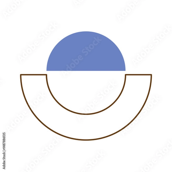 Obraz Geometric Memphis Element