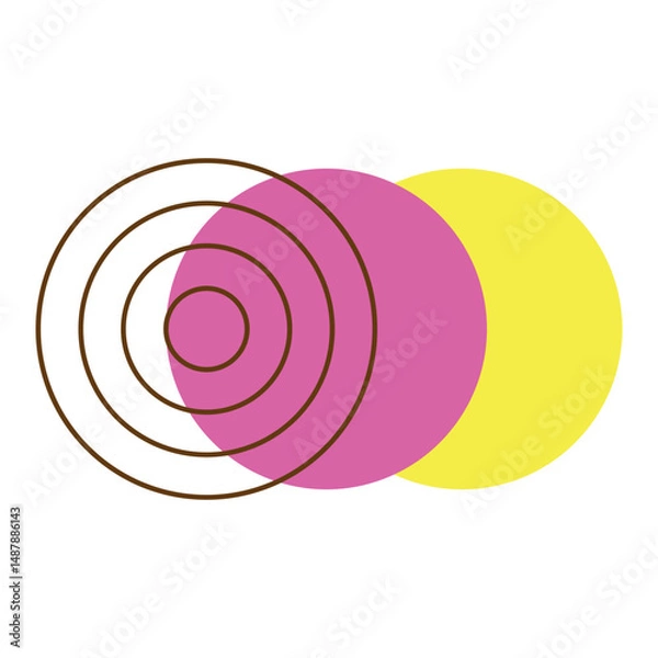 Obraz Geometric Memphis Element