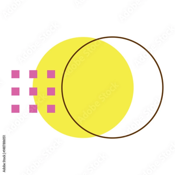 Obraz Geometric Memphis Element