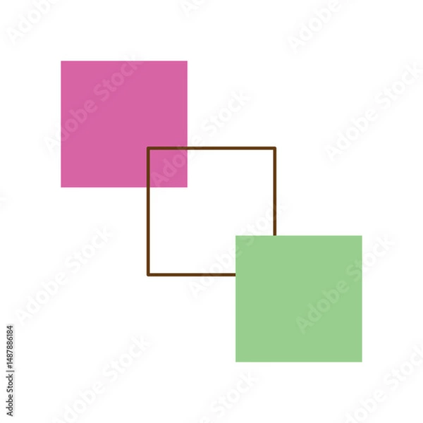 Obraz Geometric Memphis Element