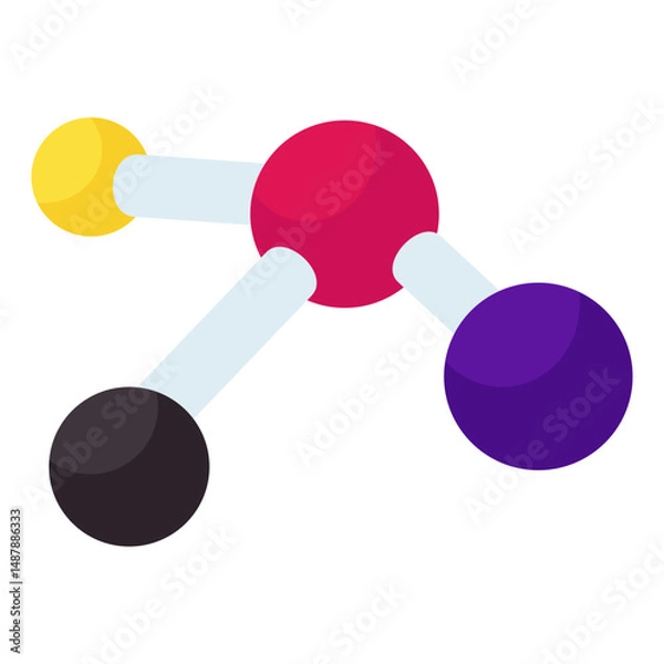 Fototapeta Modern design icon of topology 