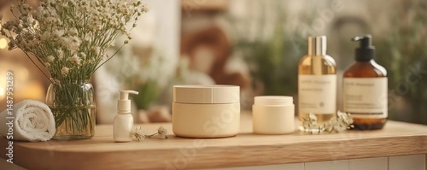 Obraz Discover the benefits of a skincare routine using natural products to nourish and rejuvenate your skin beautifully.