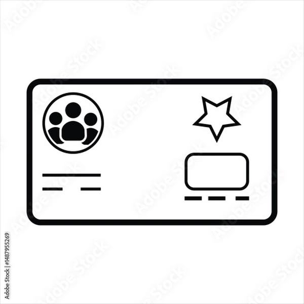 Obraz Membership icons, 