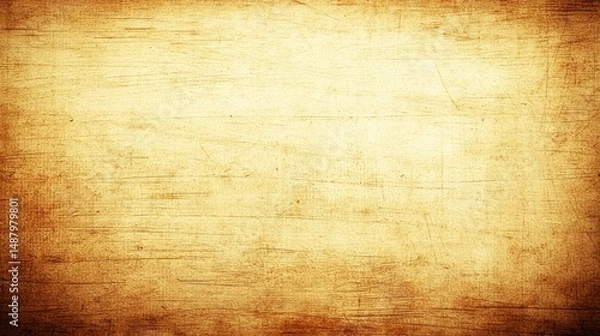 Obraz Aged, textured surface of a light golden wooden plank.