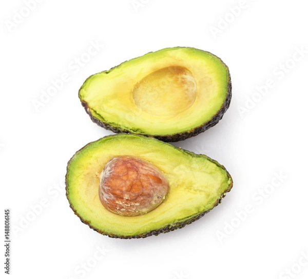 Obraz Two halves of avocado.