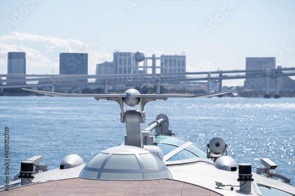 Obraz 東京観光汽船エメラルダスから見えるフジテレビ