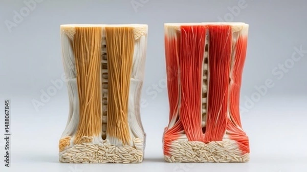 Obraz Detailed muscle and bone anatomy models