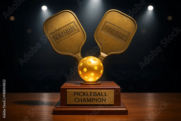 Fototapeta Pickleball Champion Trophy Display