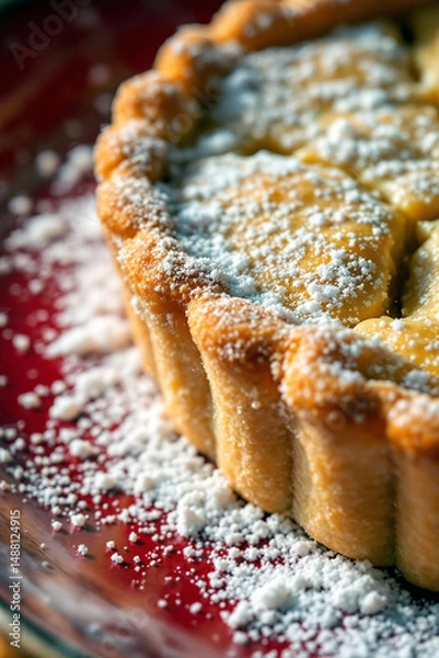 Obraz Delicious tart sprinkled with sugar