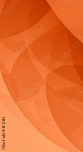 Obraz Abstract Orange Background With Curves and Light Playful Elements