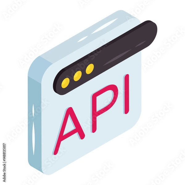 Fototapeta Trendy design icon of api