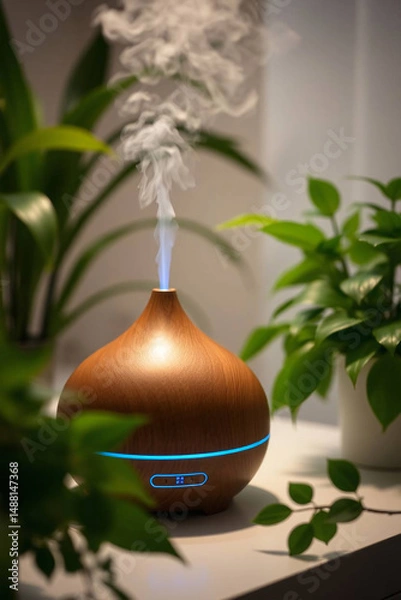 Fototapeta Aroma Diffuser with Plants