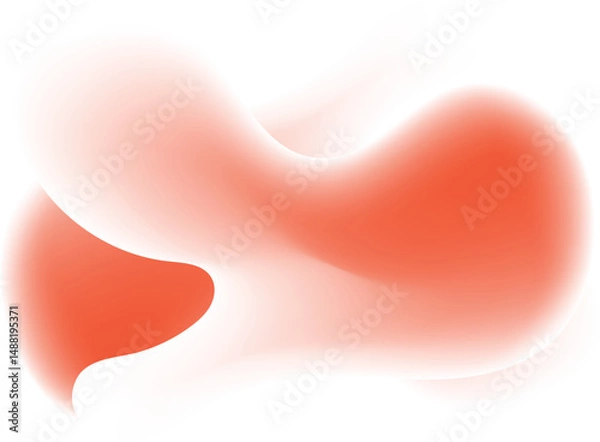 Fototapeta Abstract coral fluid shapes design element