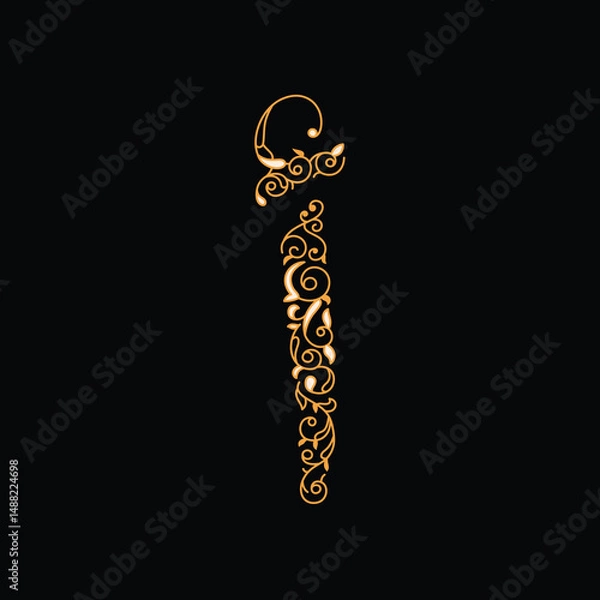 Fototapeta Arabic alphabet and calligraphy