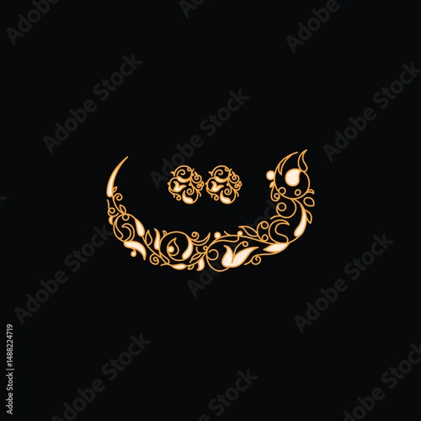 Fototapeta Arabic alphabet and calligraphy