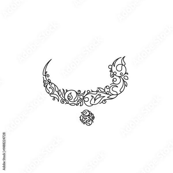 Fototapeta Arabic alphabet and calligraphy