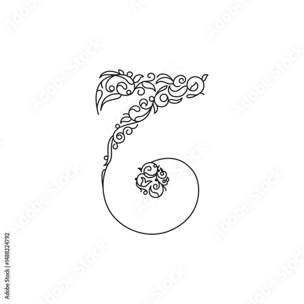 Obraz Arabic alphabet and calligraphy